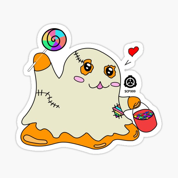 Scp 999 Kawaii Colored Sticker By Ennio01 Redbubble