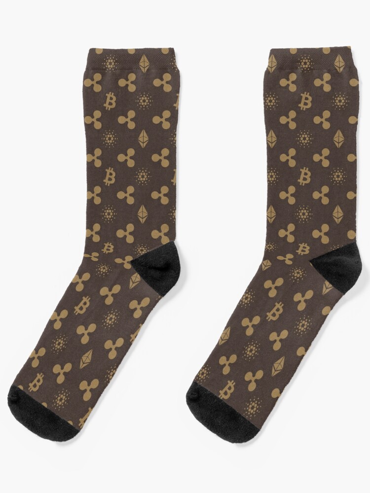 Number 55 Roman Numeral LV Gold Socks for Sale by nocap82