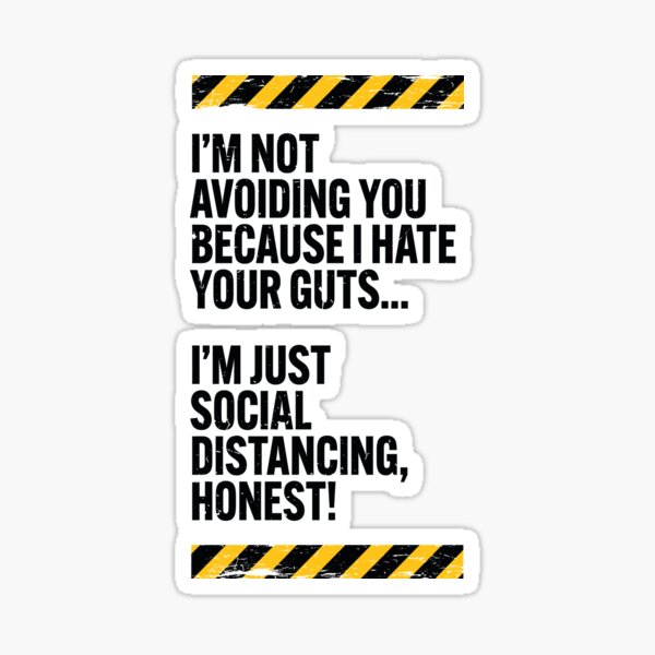 Item preview, I'm just social distancing...honest designed and sold by Viva-la-Tees.