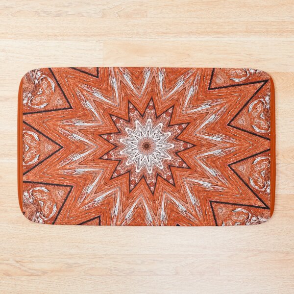 Item preview, Orange Wooden Mandala  designed and sold by Tranquilarrow.