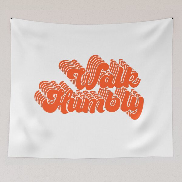 Item preview, Retro 80's Walk Humbly Red and White designed and sold by Brenander.
