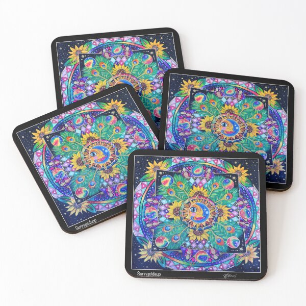 Item preview, Sun and moon mandala!  designed and sold by Sunnysideup1993.