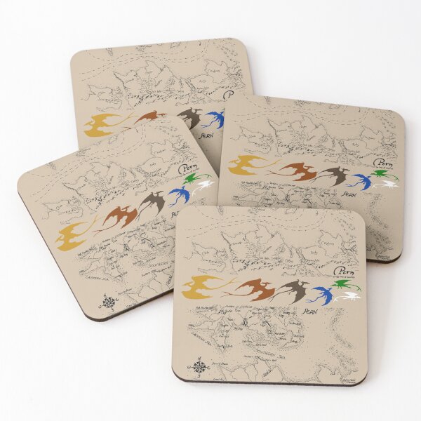 Item preview, Dragonriders of Pern Maps (Beige Background) designed and sold by doodlesbyCara.
