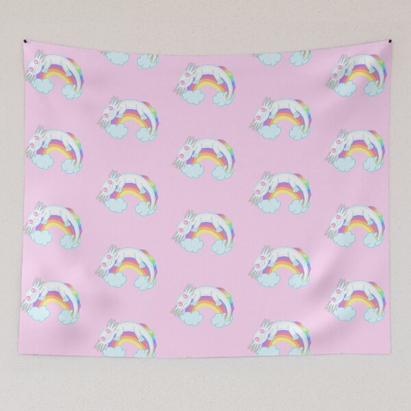 Item preview, Rainbow axolotl pastel pink version  designed and sold by KatyChristoff.