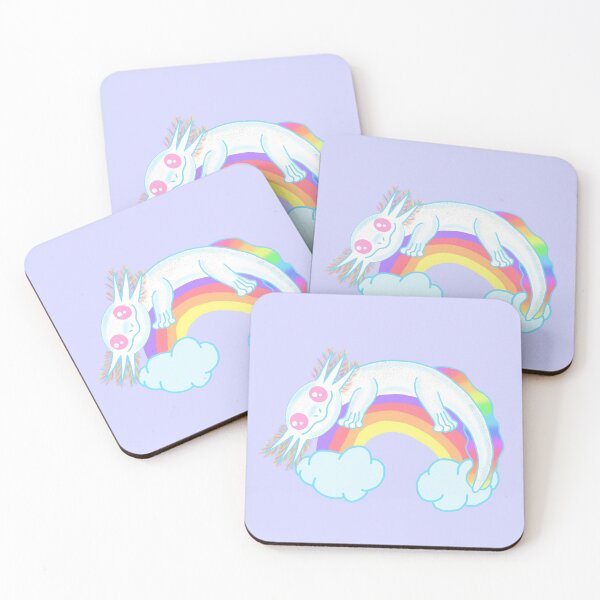 Item preview, Rainbow axolotl pastel purple version  designed and sold by KatyChristoff.