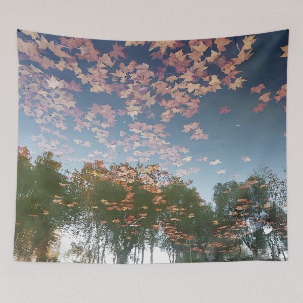 Item preview, Autumn Leaves Floating Above Trees designed and sold by Colorful Misfits.