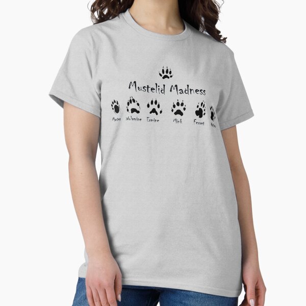 Artikel-Vorschau von Mustelid Madness Kleidung - Schwarze Pfoten, designt und verkauft von cloudpeakwyo.