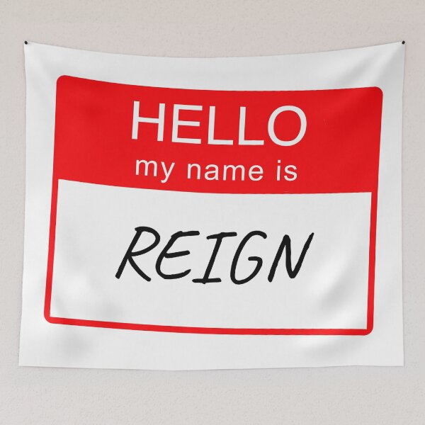 Item preview, Hello My Name is Reign Name Tag Custom Personalised Design  designed and sold by CreatedbyJR.