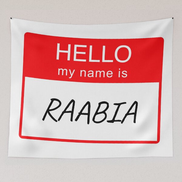 Item preview, Hello My Name is Raabia Name Tag Custom Personalised Design  designed and sold by CreatedbyJR.