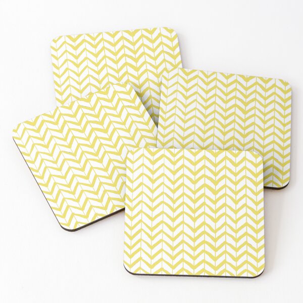 Item preview, Abstract Art | Chevron Arrows Pantone Yellow designed and sold by Old Urban Farmhouse Design Studio.