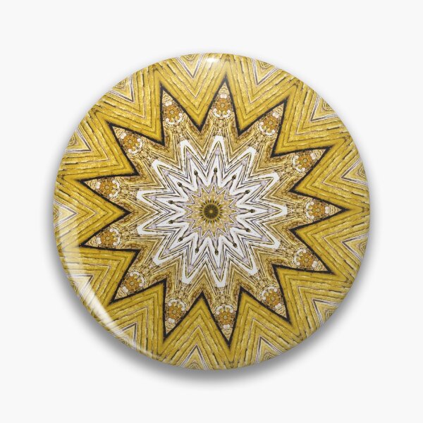 Item preview, Yellow Wooden Mandala  designed and sold by Tranquilarrow.