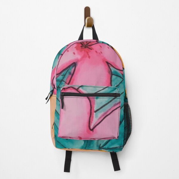 Item preview, Watercolor Hibiscus Flower - Green/Orange/Pink designed and sold by Emily Boynton.