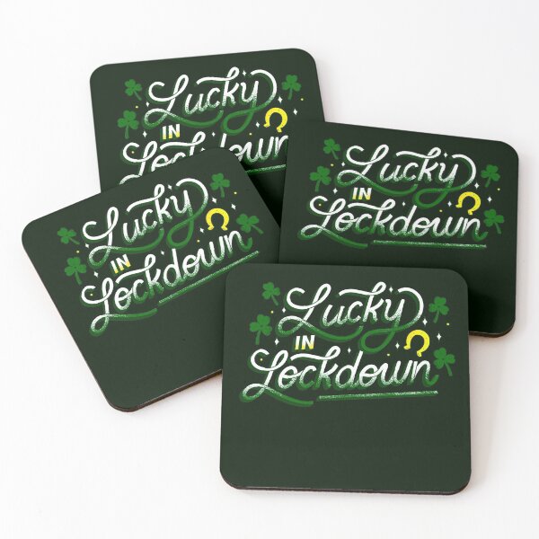 Item preview, covid st patricks lucky in lockdown funny  designed and sold by Gossip Rag.