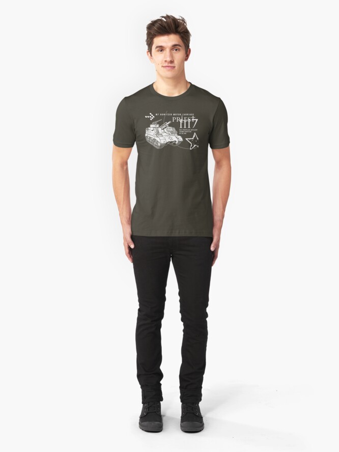 Alternate view of M7 Howitzer - Priest Slim Fit T-Shirt