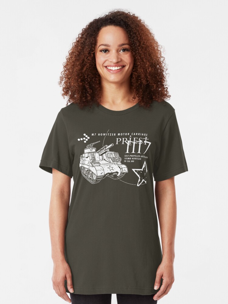 Alternate view of M7 Howitzer - Priest Slim Fit T-Shirt