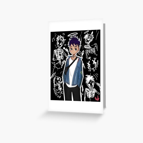 Xxxtentacion Fanart Greeting Card For Sale By Rapunivers Redbubble 