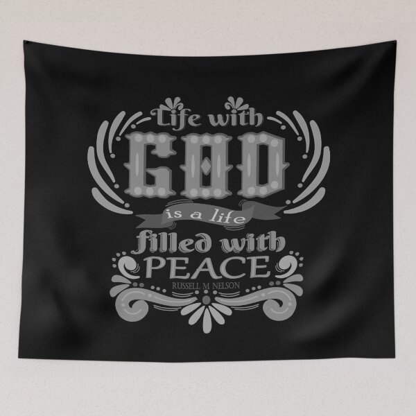 Item preview, Life of peace - grayscale designed and sold by Restored Gospel Boutique .