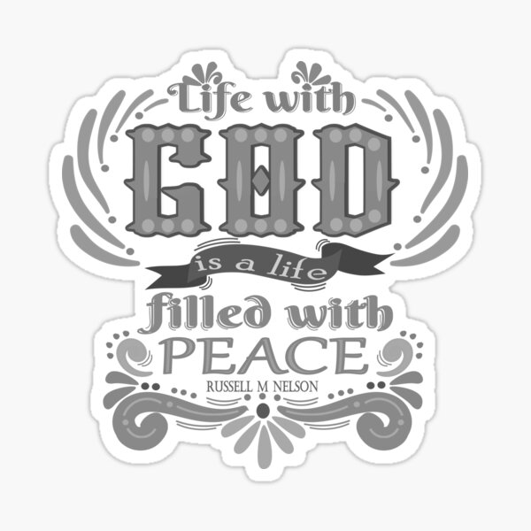Item preview, Life of peace - grayscale designed and sold by Heather Walton.