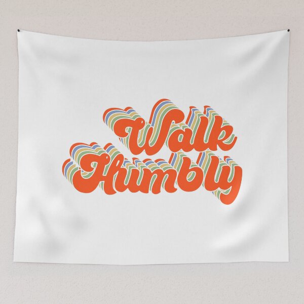 Item preview, Retro 80's Walk Humbly Rainbow designed and sold by Brenander.
