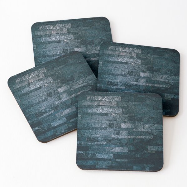 Item preview, Blue bricks,navy Geometric stone decor designed and sold by MariaMarinova.