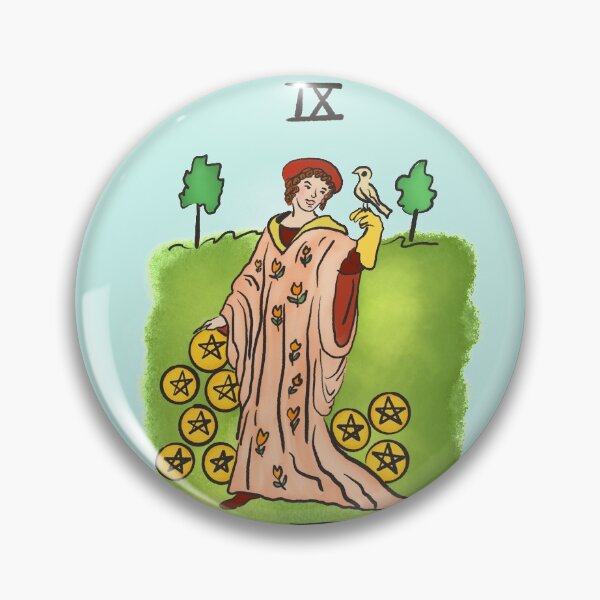 Item preview, Nine of Pentacles  designed and sold by iliketeas.