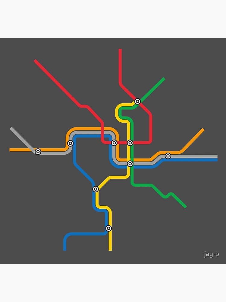 "DC Metro Map" Framed Art Print for Sale by jay-p | Redbubble