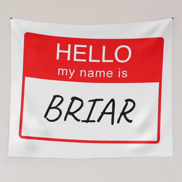 Item preview, Hello My Name is Briar Name Tag Custom Personalised Design  designed and sold by CreatedbyJR.