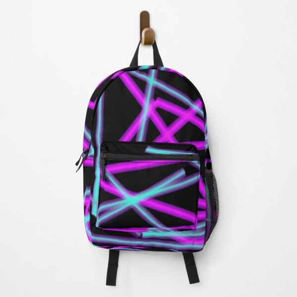 Item preview, Neon Graffiti Pink Blue Light Darkness Abstract Lines Composition designed and sold by Ankerd.