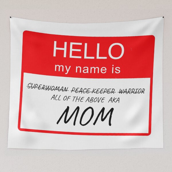 Item preview, Hello My Name is Mom Name Tag Custom Personalised Design  designed and sold by CreatedbyJR.