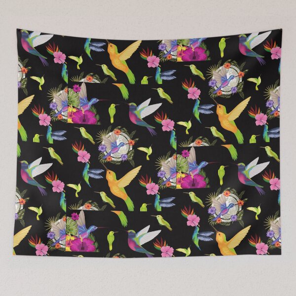 Item preview, Colorful Hummingbirds Pattern Design designed and sold by EarthArtDesigns.