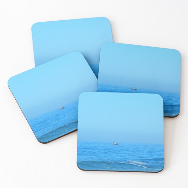 Item preview, Lonely Boat Blue Sea Sky designed and sold by LarrysArtWorld.