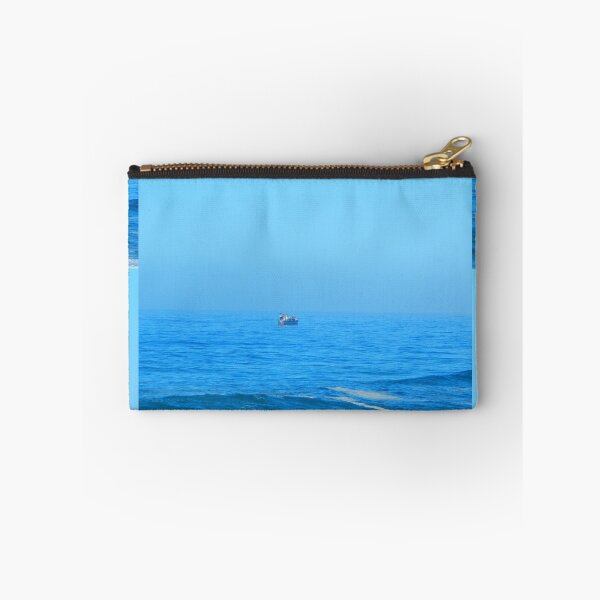 Item preview, Lonely Boat Blue Sea Sky designed and sold by LarrysArtWorld.