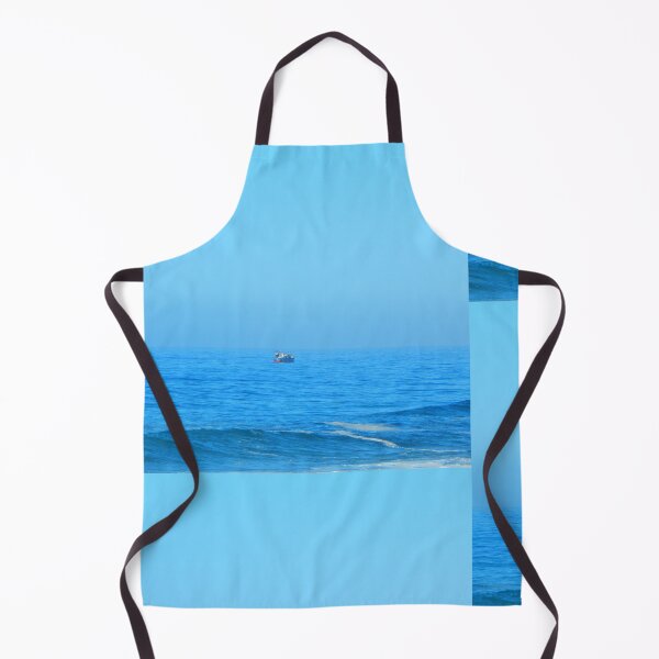 Item preview, Lonely Boat Blue Sea Sky designed and sold by LarrysArtWorld.