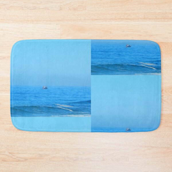 Item preview, Lonely Boat Blue Sea Sky designed and sold by LarrysArtWorld.