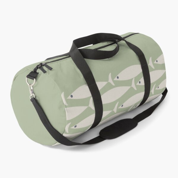 Item preview, Fish Stripe Minimalist Mid Century Modern Pattern in Sage Green designed and sold by kierkegaard.