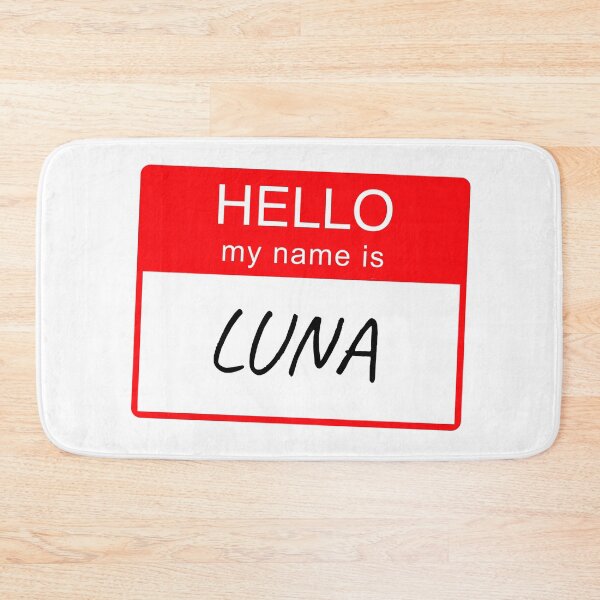 Item preview, Hello My Name is Luna Name Tag Custom Personalised Design  designed and sold by CreatedbyJR.