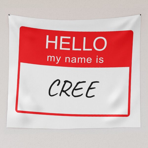 Item preview, Hello My Name is Cree Name Tag Custom Personalised Design  designed and sold by CreatedbyJR.