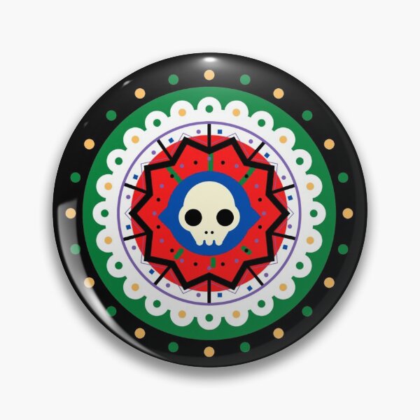 Artikelvorschau, Schädel mit buntem nahtlosem Muster entworfen und verkauft von ClearThoughts.