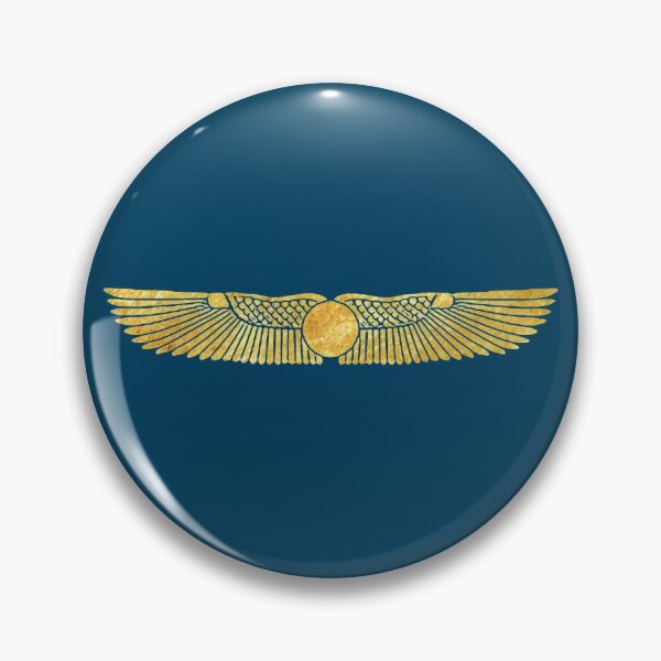 Item preview, Gold winged sundisc (on blue) designed and sold by DotorEaon.