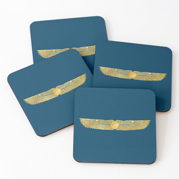 Item preview, Gold winged sundisc (on blue) designed and sold by DotorEaon.