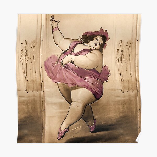 Dancing Fat Girl Posters Redbubble