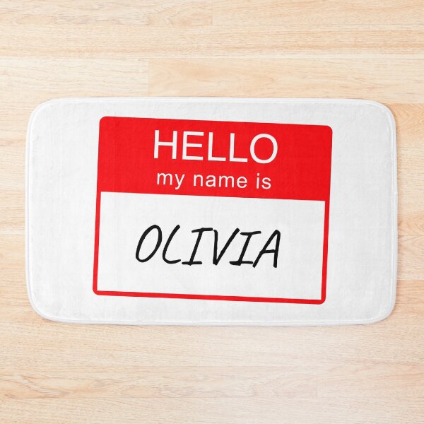 Item preview, Hello My Name is Olivia Name Tag Custom Personalised Design  designed and sold by CreatedbyJR.