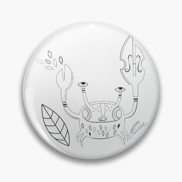 Item preview, Black and White Crab designed and sold by TIENDA PARA LA PAZ.