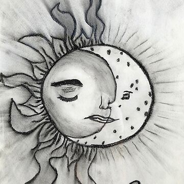 Artwork thumbnail, Serene Sun & Moon by d33universe