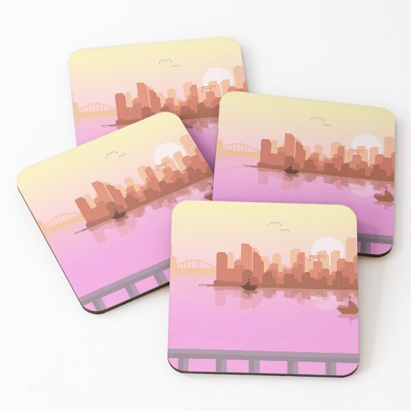 Item preview, Pixel Art Ocean City designed and sold by SoulButler.
