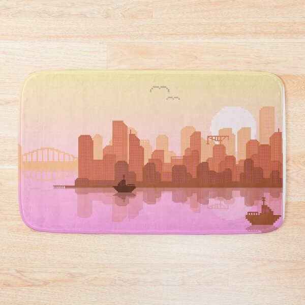 Item preview, Pixel Art Ocean City designed and sold by SoulButler.