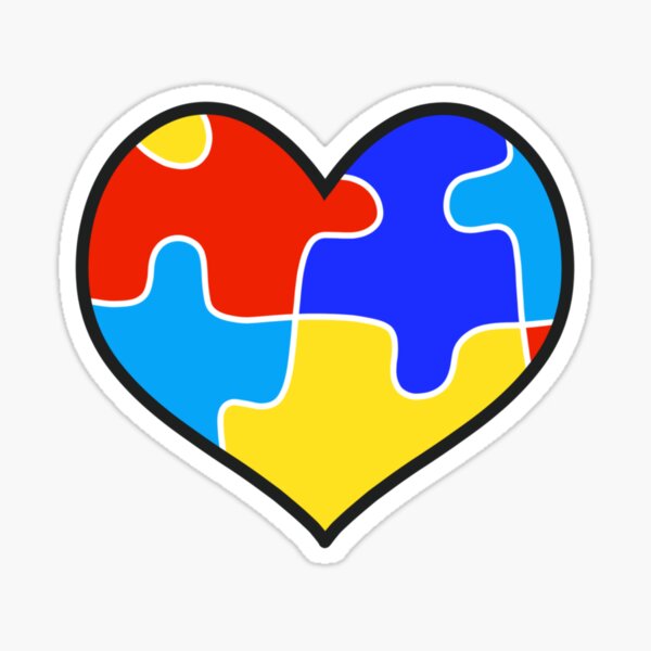 Autism Heart Sticker