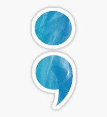 semicolon Sticker