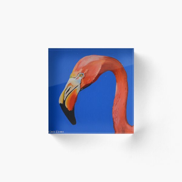 Flamingo Acrylic Block