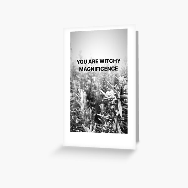 Witchy Magnificence Greeting Card